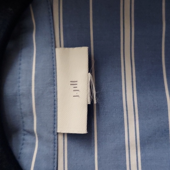 J JILL One Pocket Button Down Striped Cotton Long Sleeve Shirt - Picture 3 of 11